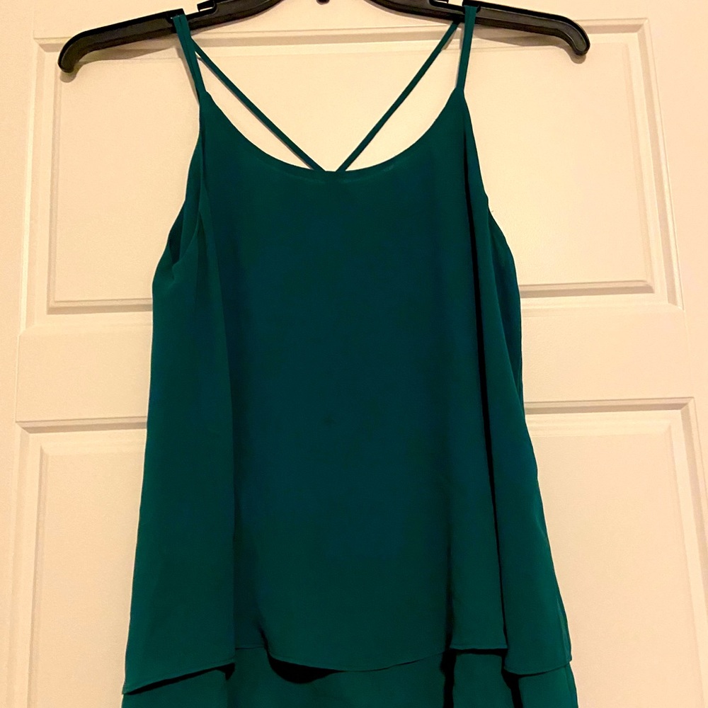Green/Blue Strappy  Blouse. Size M. Brand-Noah